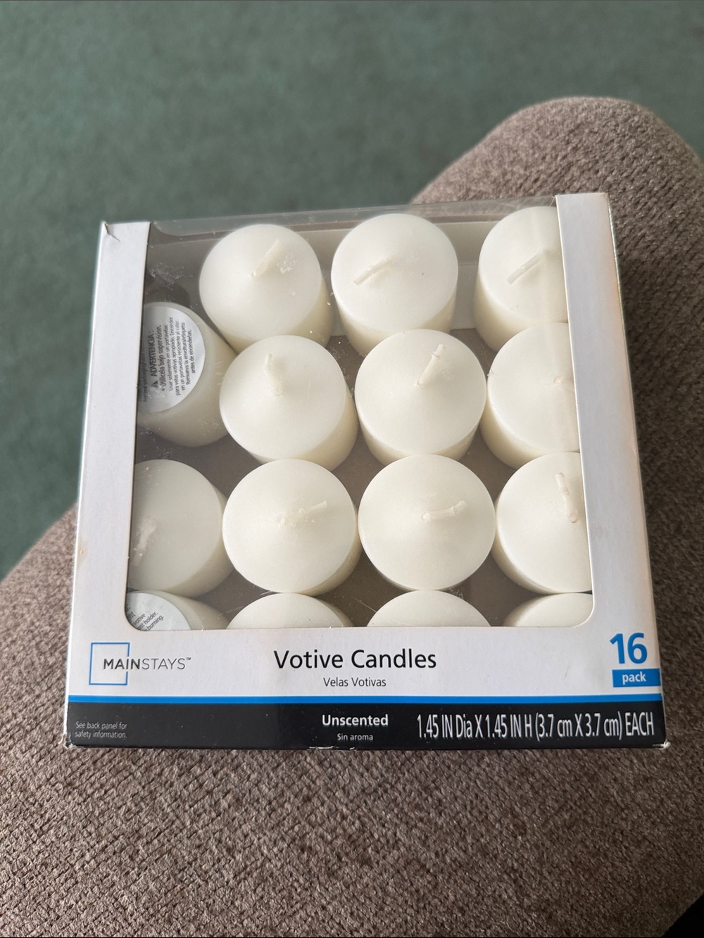 Mainstays White Votive Candle Set - 15 Pack